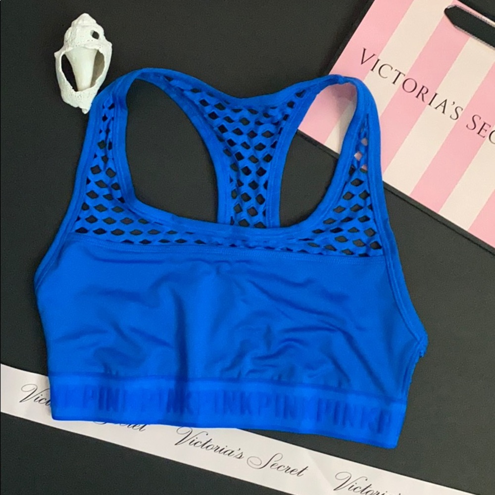 VS PINK Ultimate Mesh Gym Racerback Sports Bra